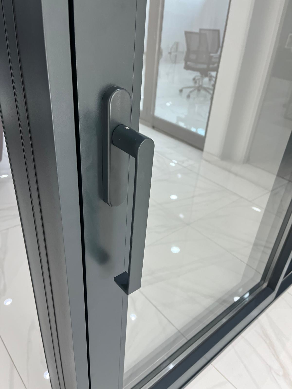 lift and slide door handle