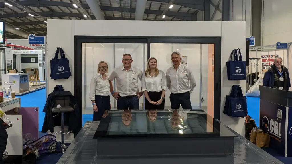 Image of the CRL team at the Farnborough 2025 Homebuilding & Renovating Show stand