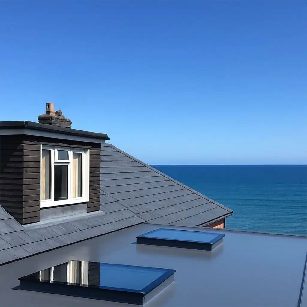 Two rooflights installed in sunny beach side house